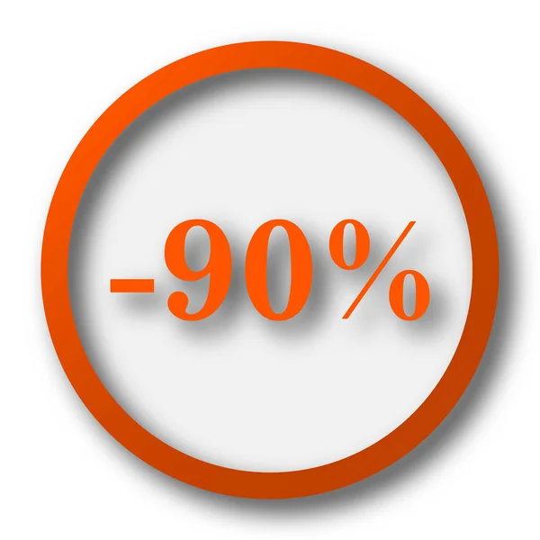 Percent Discount Icon Internet Button White Background — Stock Photo, Image