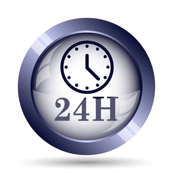 24H clock icon — Stock Photo, Image