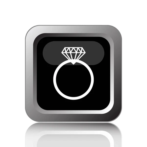 Icona anello di diamanti — Foto Stock