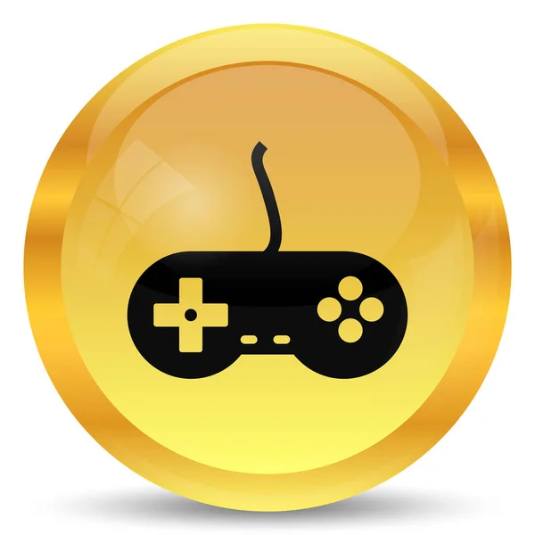 Gamepad Icon Internet Button White Background — Stock Photo, Image