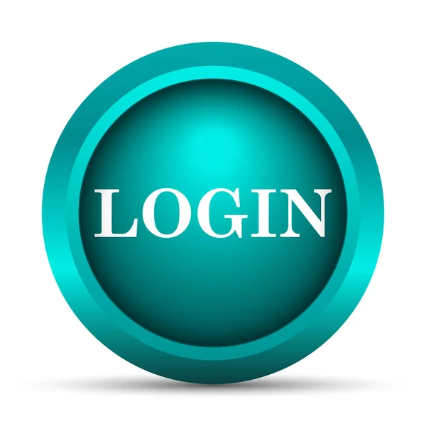 Login Symbol Internet Taste Auf Weißem Hintergrund — Stockfoto