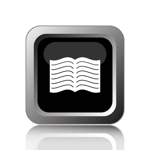 Икона Книги Кнопка Интернет Белом Фоне — стоковое фото