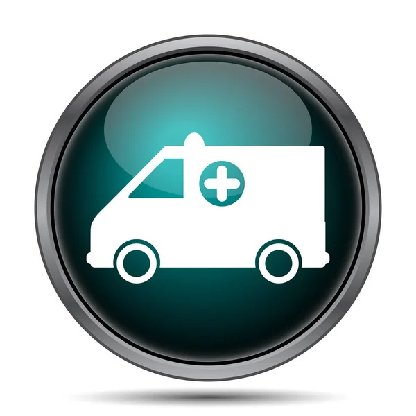 Ambulance Icon Internet Button White Background — Stock Photo, Image