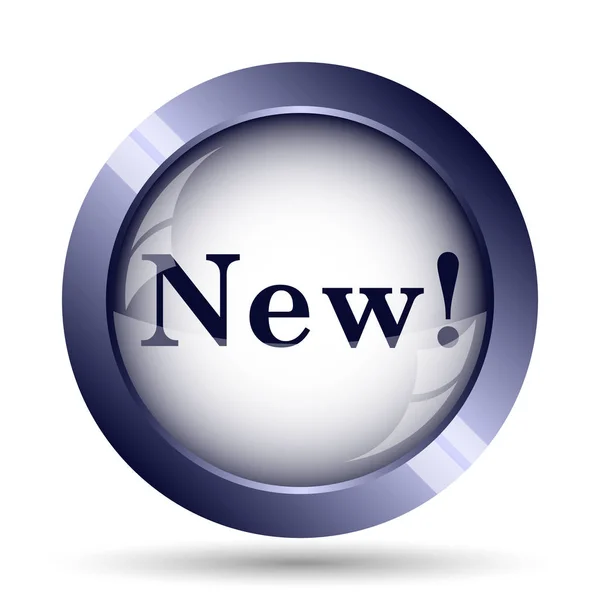 New Icon Internet Button White Background — Stock Photo, Image