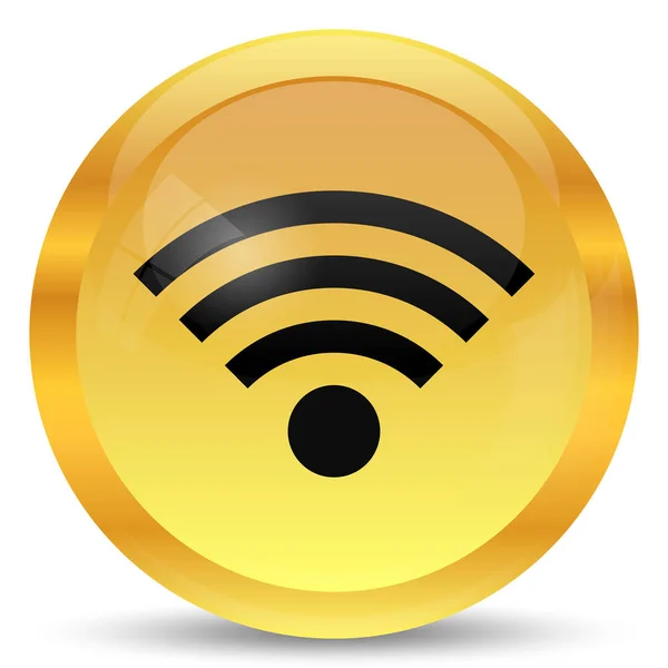 Wireless Sign Icon Internet Button White Background — Stock Photo, Image