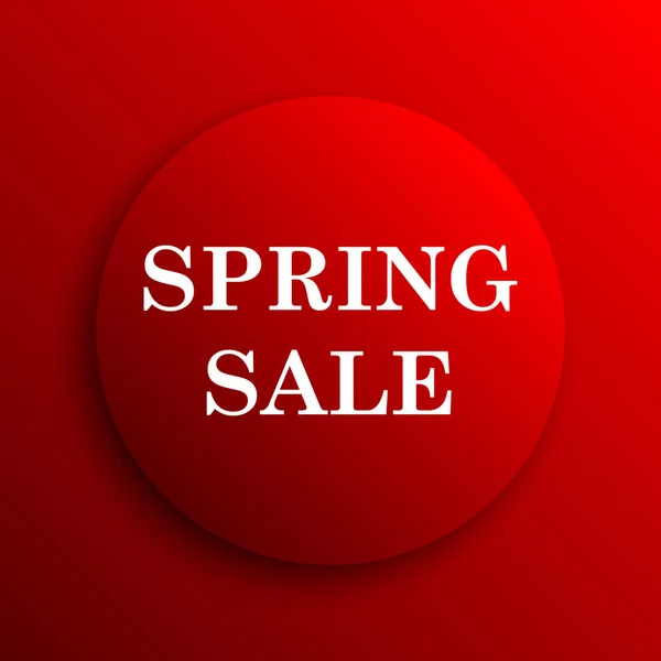 Spring Sale Icon Internet Button White Background — Stock Photo, Image