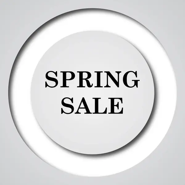 Spring Sale Icon Internet Button White Background — Stock Photo, Image