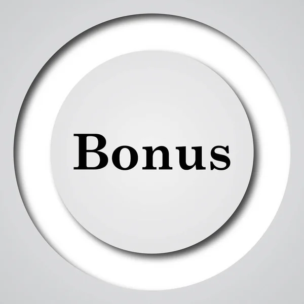 Ícone Bônus Botão Internet Fundo Branco — Fotografia de Stock
