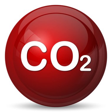 CO2 simgesi. Beyaz arka plan üzerinde Internet düğmesi