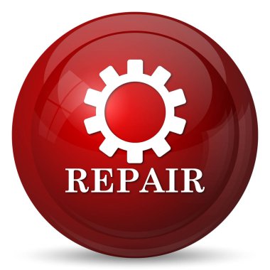 Onarım simgesi. Beyaz arka plan üzerinde Internet düğmesi