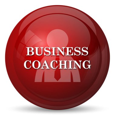 İş koçluk simgesi. Beyaz arka plan üzerinde Internet düğmesi