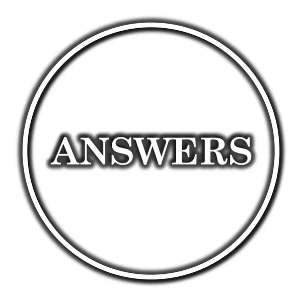 Answers icon — Stock Photo, Image