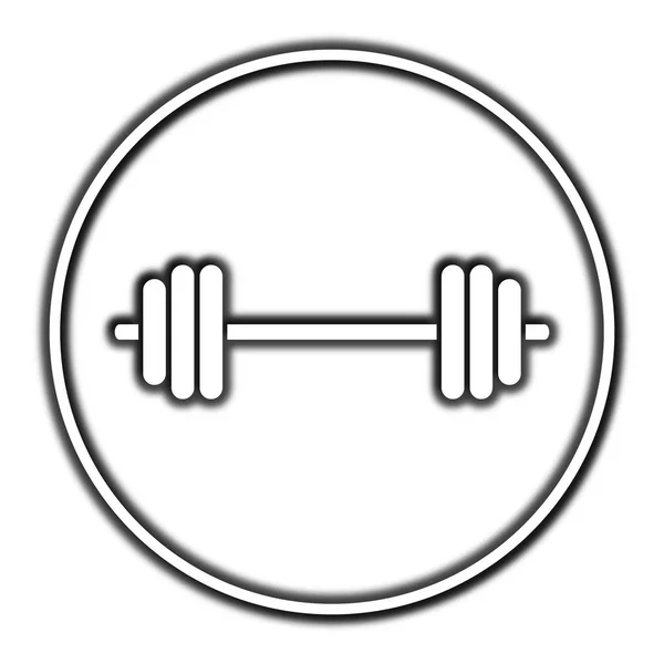 Weightlifting icon — Stock Photo, Image