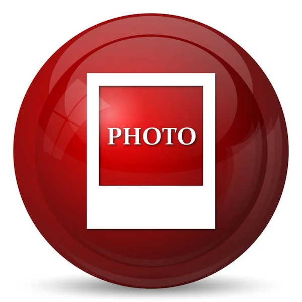 Fotopictogram Internet Knop Witte Achtergrond — Stockfoto