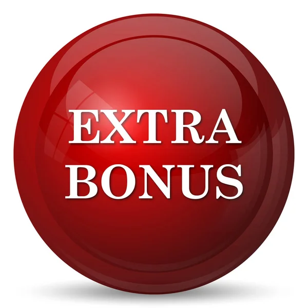 Ekstra Bonus Simgesi Beyaz Arka Plan Üzerinde Internet Düğmesi — Stok fotoğraf