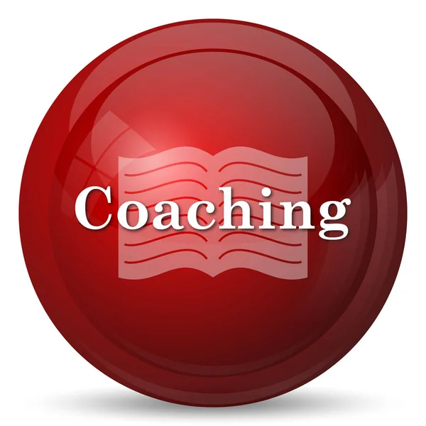 Coaching Icon Internet Button White Background — Stock Photo, Image