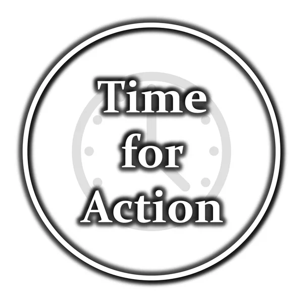 Time for action icon — Stock Photo, Image