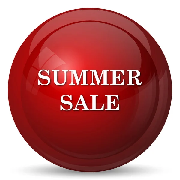 Summer Sale Icon Internet Button White Background — Stock Photo, Image