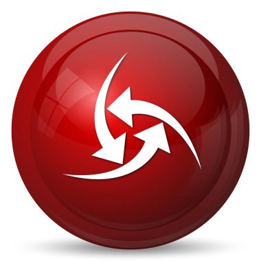 Simge değiştir. Beyaz arka plan üzerinde Internet düğmesi