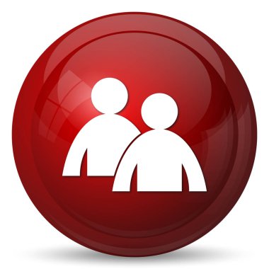 Danışmanlık simgesi. Beyaz arka plan üzerinde Internet düğmesi