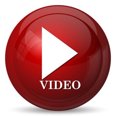 Video oynatımını simgesi. Beyaz arka plan üzerinde Internet düğmesi