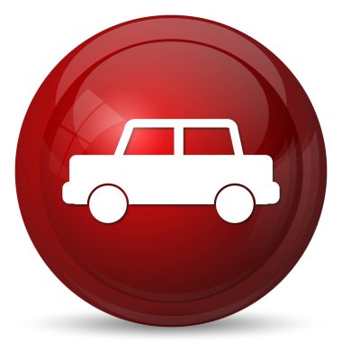 Araba simgesi. Beyaz arka plan üzerinde Internet düğmesi