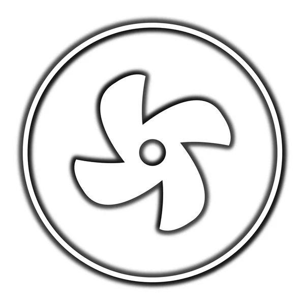 Icono del ventilador — Foto de Stock