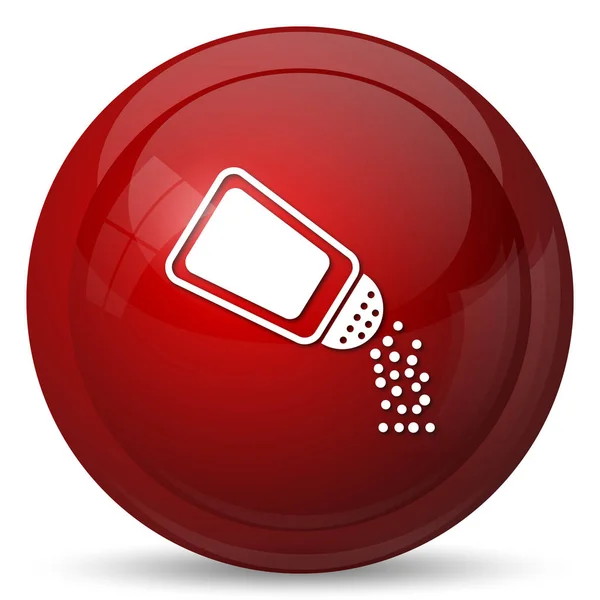 Salt Icon Internet Button White Background — Stock Photo, Image