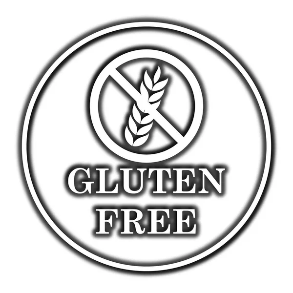 Gluten Free Icon Internet Button White Background — Stock Photo, Image