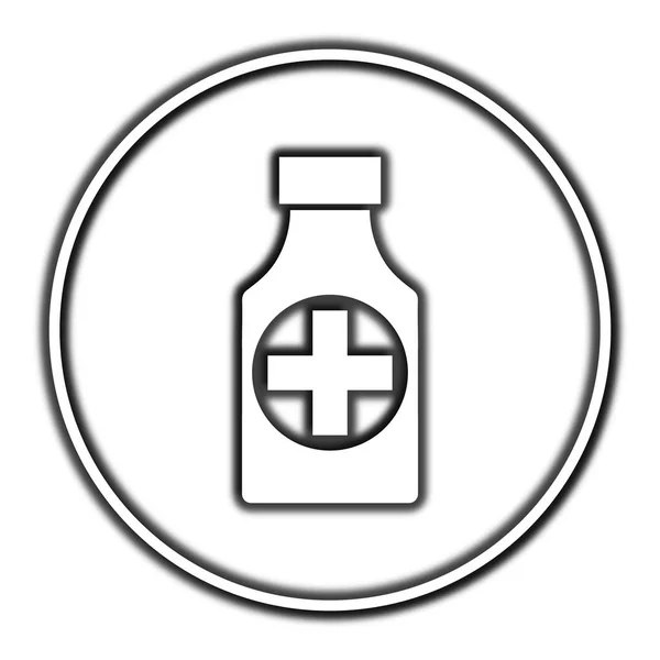 Pills bottle  icon — Stock Photo, Image