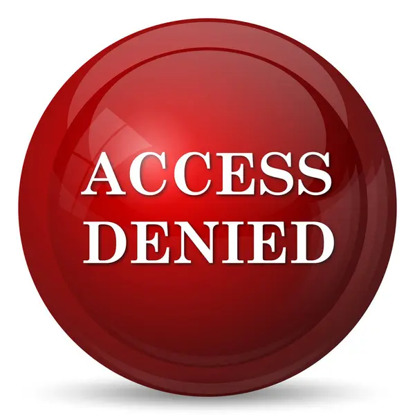 Access denied icon — Stock Photo, Image