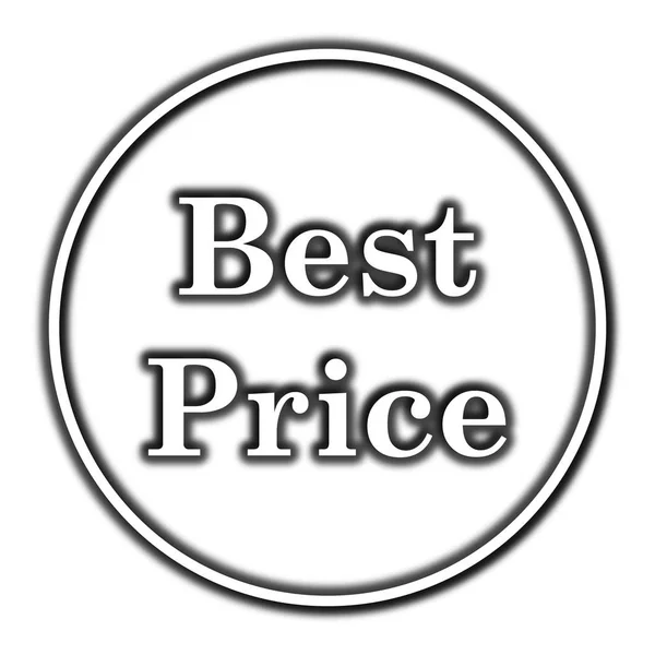 Melhor Ícone Preço Botão Internet Fundo Branco — Fotografia de Stock