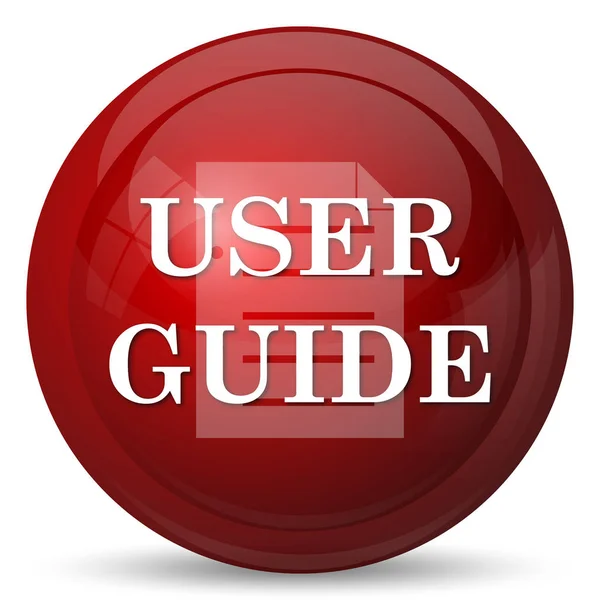 Icono Guía Del Usuario Botón Internet Sobre Fondo Blanco —  Fotos de Stock