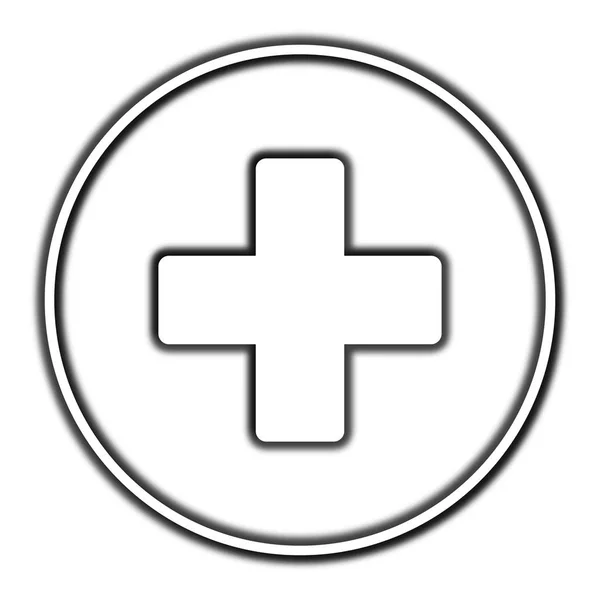 Значок медицинского креста — стоковое фото