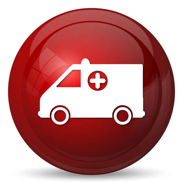 Ambulance Icon Internet Button White Background — Stock Photo, Image