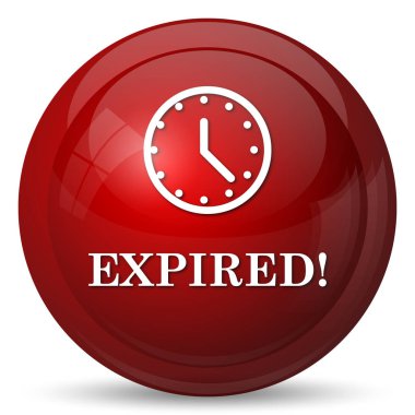 Süresi dolan simgesi. Beyaz arka plan üzerinde Internet düğmesi