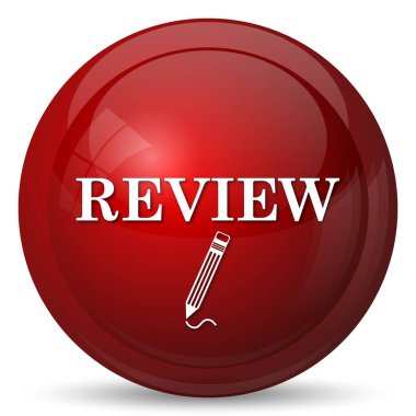 Gözden geçirme simgesi. Beyaz arka plan üzerinde Internet düğmesi