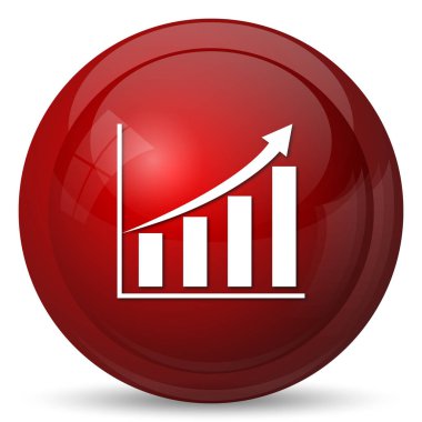 Grafik simgesini. Beyaz arka plan üzerinde Internet düğmesi