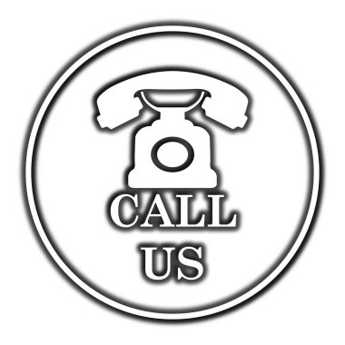 Bizi simgesini arayın. Beyaz arka plan üzerinde Internet düğmesi