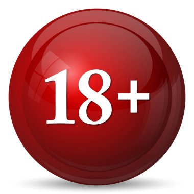 18 artı simgesi. Beyaz arka plan üzerinde Internet düğmesi