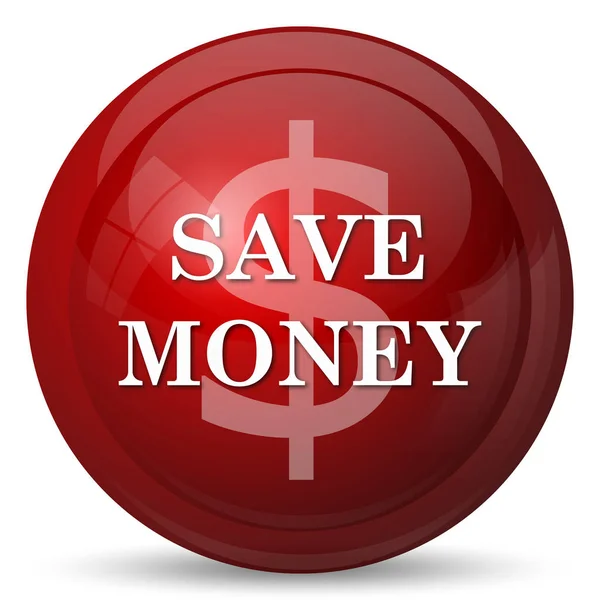 Money Icon Internet Button White Background — Stock Photo, Image