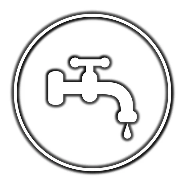 Water tap icon — Stock Photo, Image