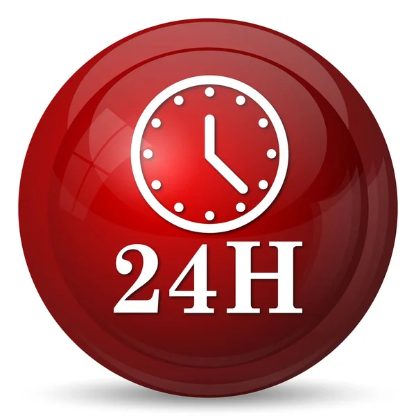 Ikona zegar 24h — Zdjęcie stockowe