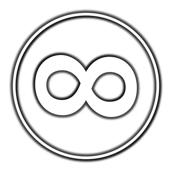 Infinity teken pictogram — Stockfoto