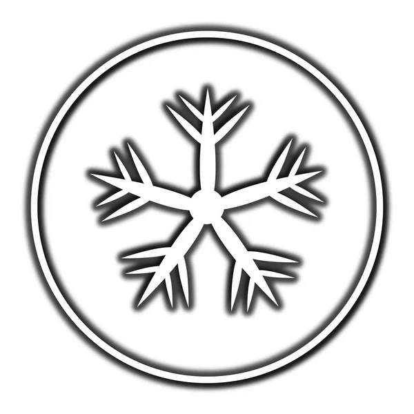 Snowflake icon — Stock Photo, Image