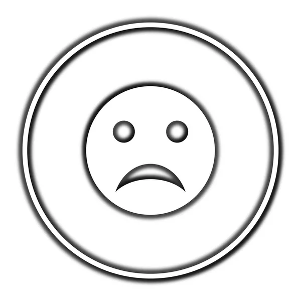 Üzgün smiley simgesi — Stok fotoğraf