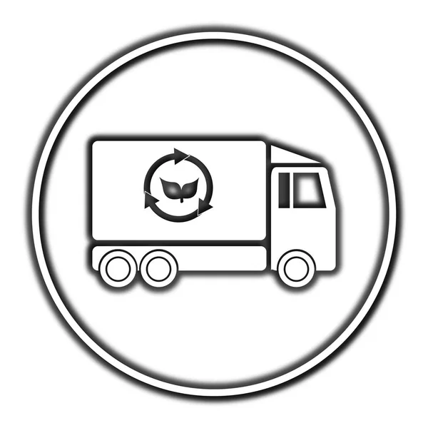 Eco truck icon — Stock Photo, Image