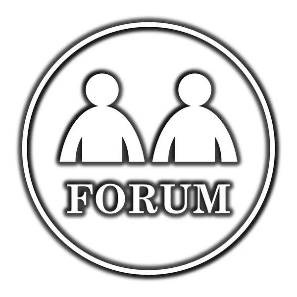 Forum Icon Internet Button White Background — Stock Photo, Image