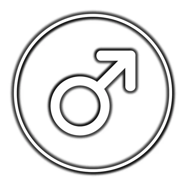 Male sign icon — Stock Photo, Image