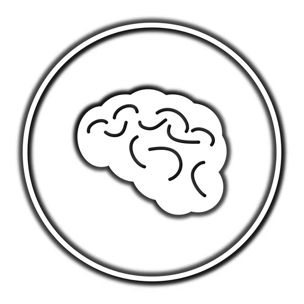 Ícone cerebral — Fotografia de Stock